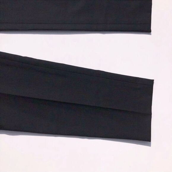 Theory Testra 2B Sevona Stretch Wool Classic Crop Pants Black 10 - Picture 5 of 8